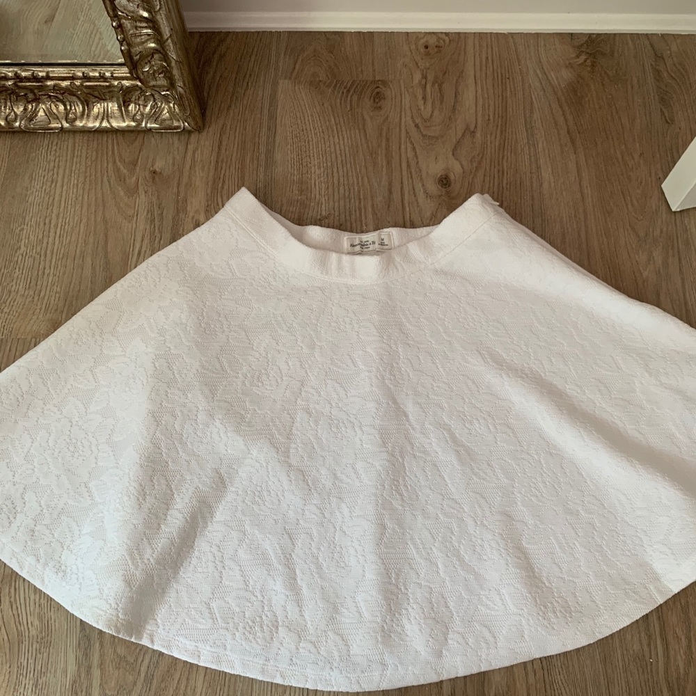 White Lace Skater Skirt